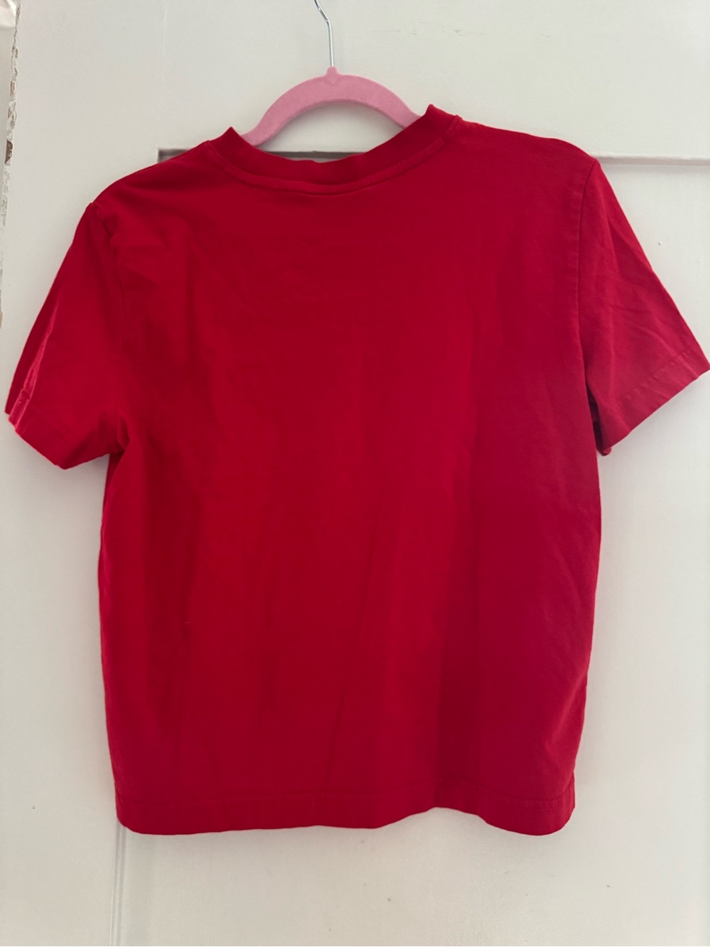 Calvin Klein Red Short Sleeve Logo Tee - Picture 2 of 5